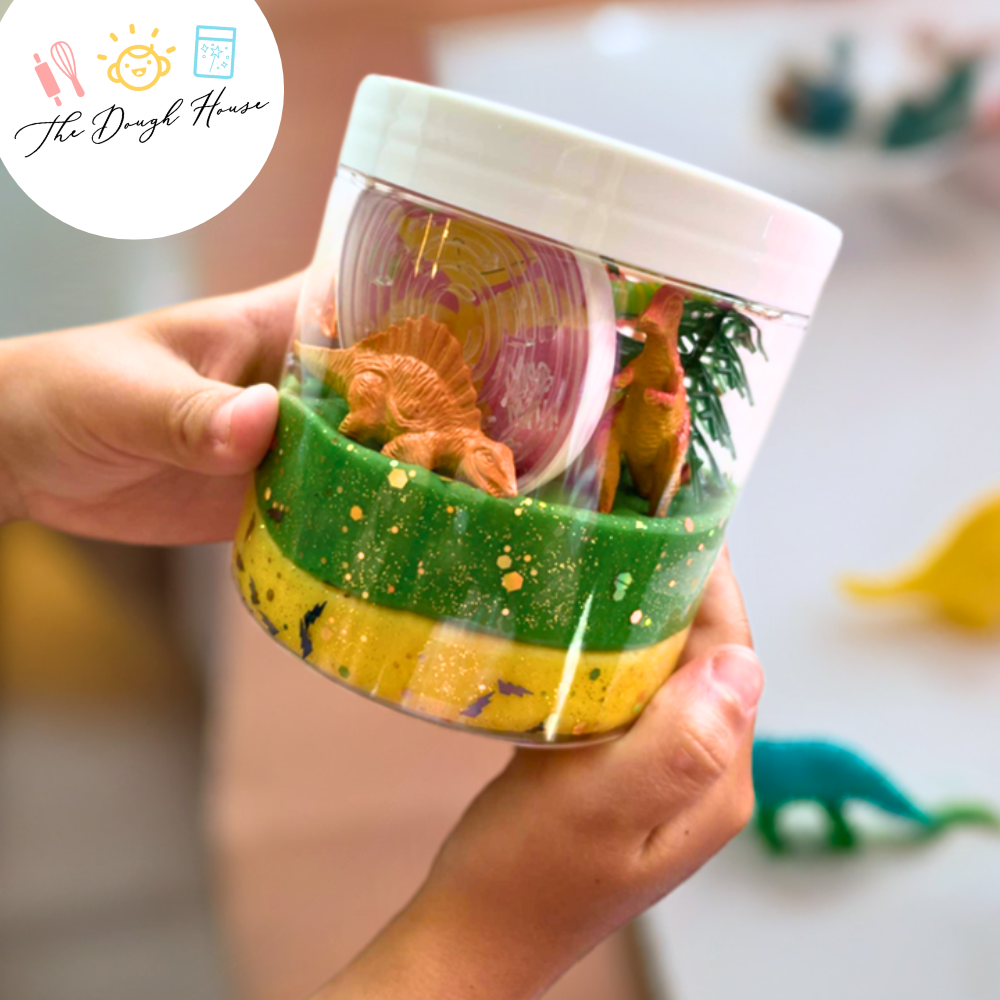Dinosaur Discovery Sensory Dough Magical Jar