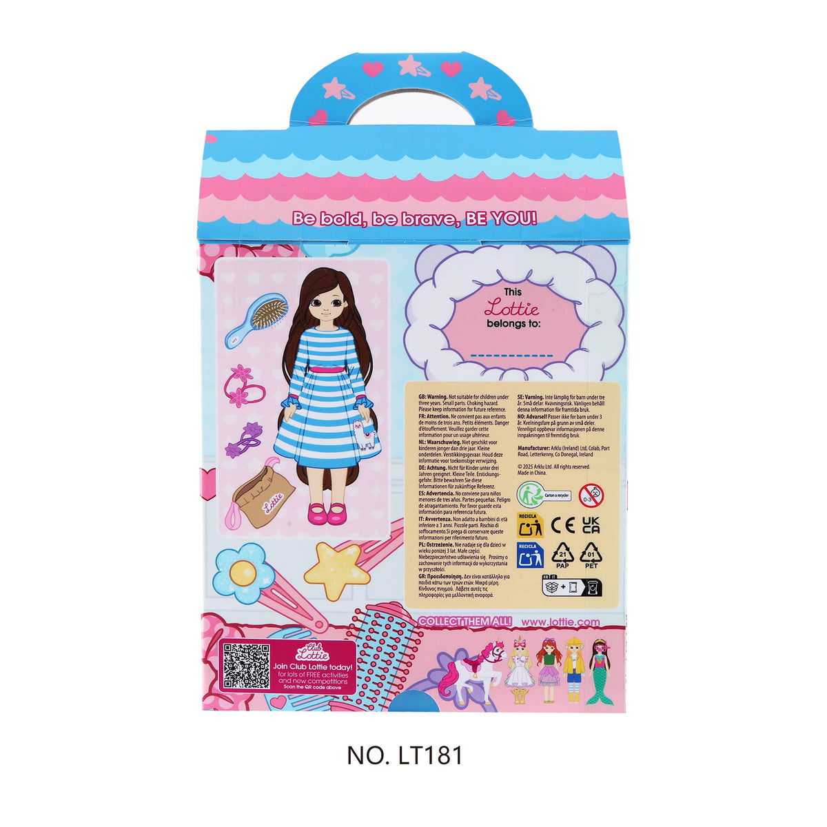 Realistic Long Hair Lottie Fashion Doll With Accessories