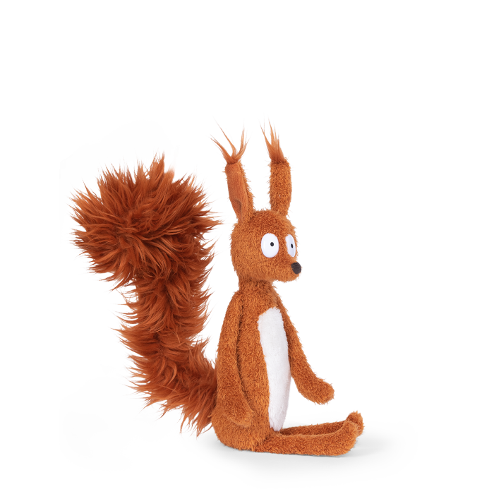 Squirrel Ecole Des Loisirs Plush Toy Cream Color for Kids Ages 10 Months and Up