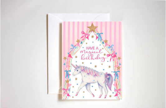 Magical Unicorn Birthday Card Charlie Anne's Closet 