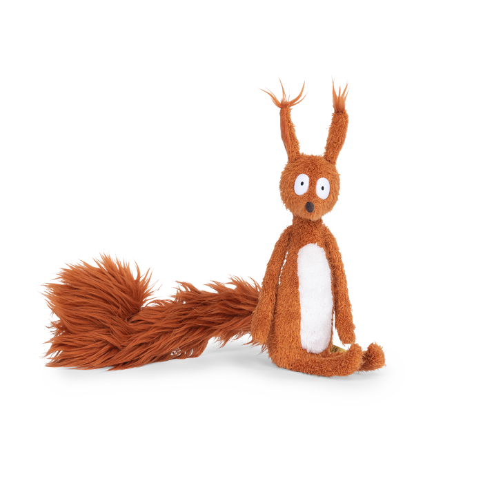 Squirrel Ecole Des Loisirs Plush Toy Cream Color for Kids Ages 10 Months and Up