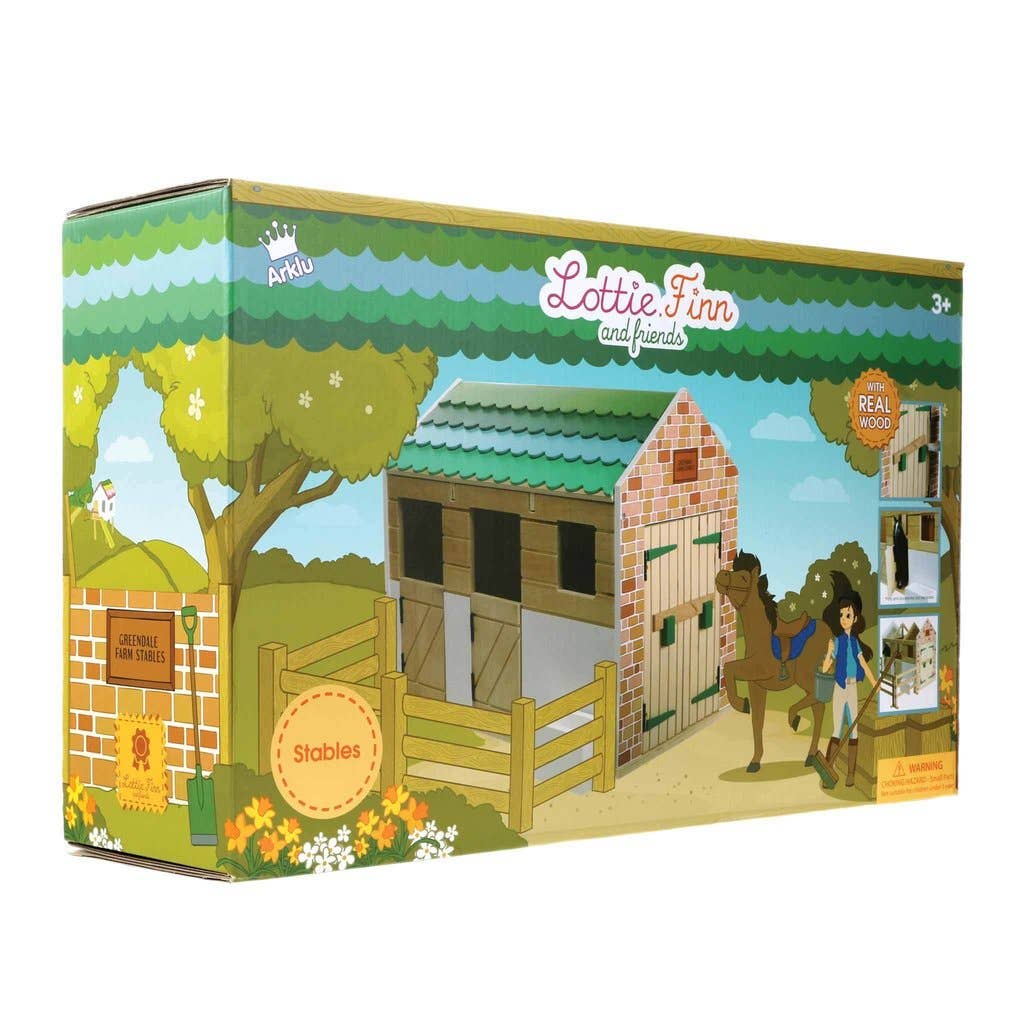 Lottie Wooden Horse Stables Playset