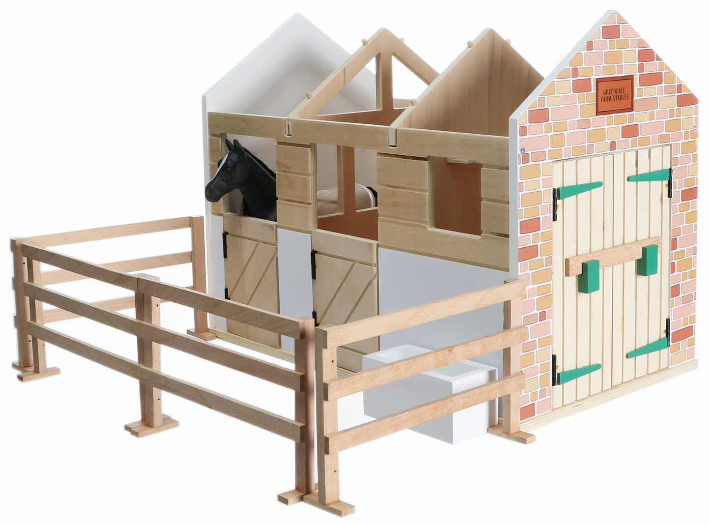 Lottie Wooden Horse Stables Playset