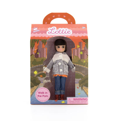 Walk in the Park Lottie Doll with Rescue Dog – Gold Collection